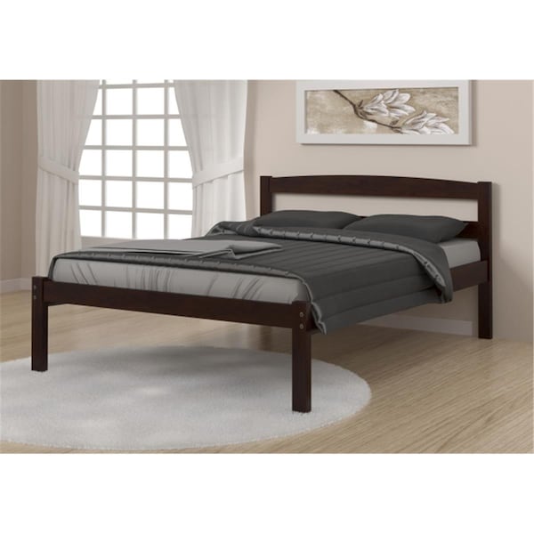 Fixturesfirst PD-575FCP Full Size Econo Bed in Dark Cappuccino FI2641019 - main